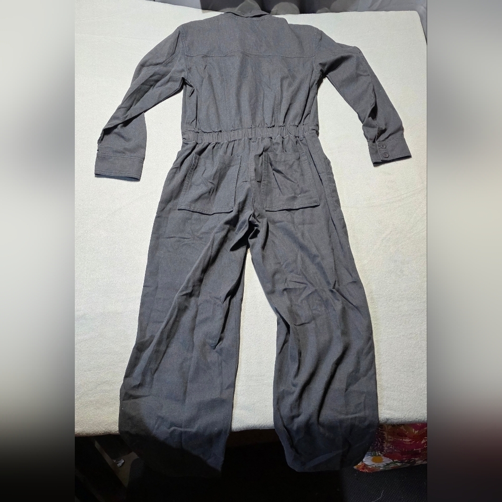 NWT Bluevelvet Charcoal Small Women's Jumpsuit PTP 21 - Inseam 29 - Picture 4 of 8